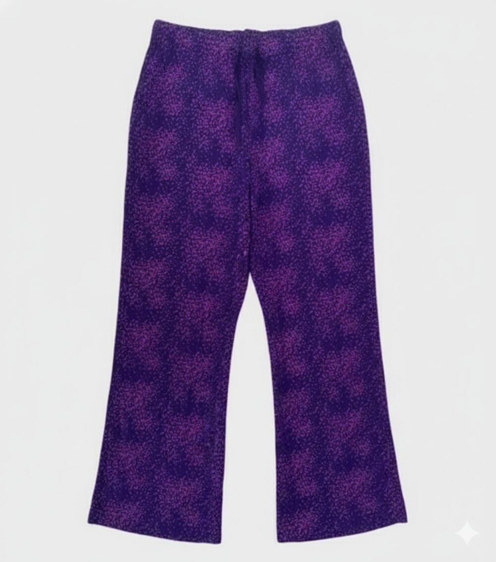 Apt. 9 Small Lounge Pajama Pants Purple Dotted Modal Spandex Blend